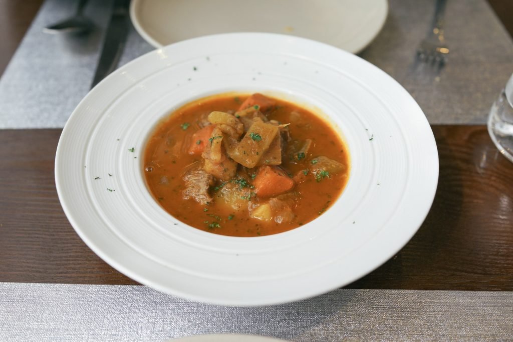 beef stew served on dish